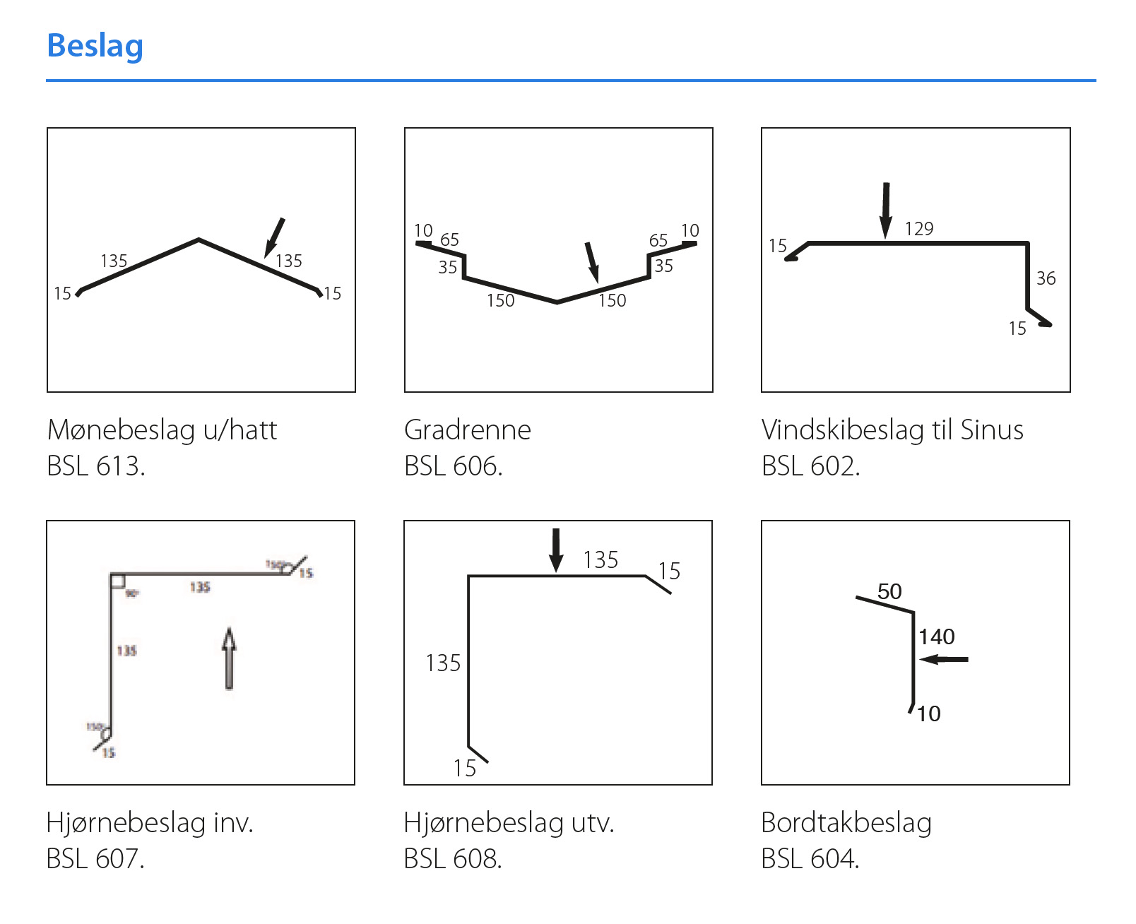 Beslag Sinus