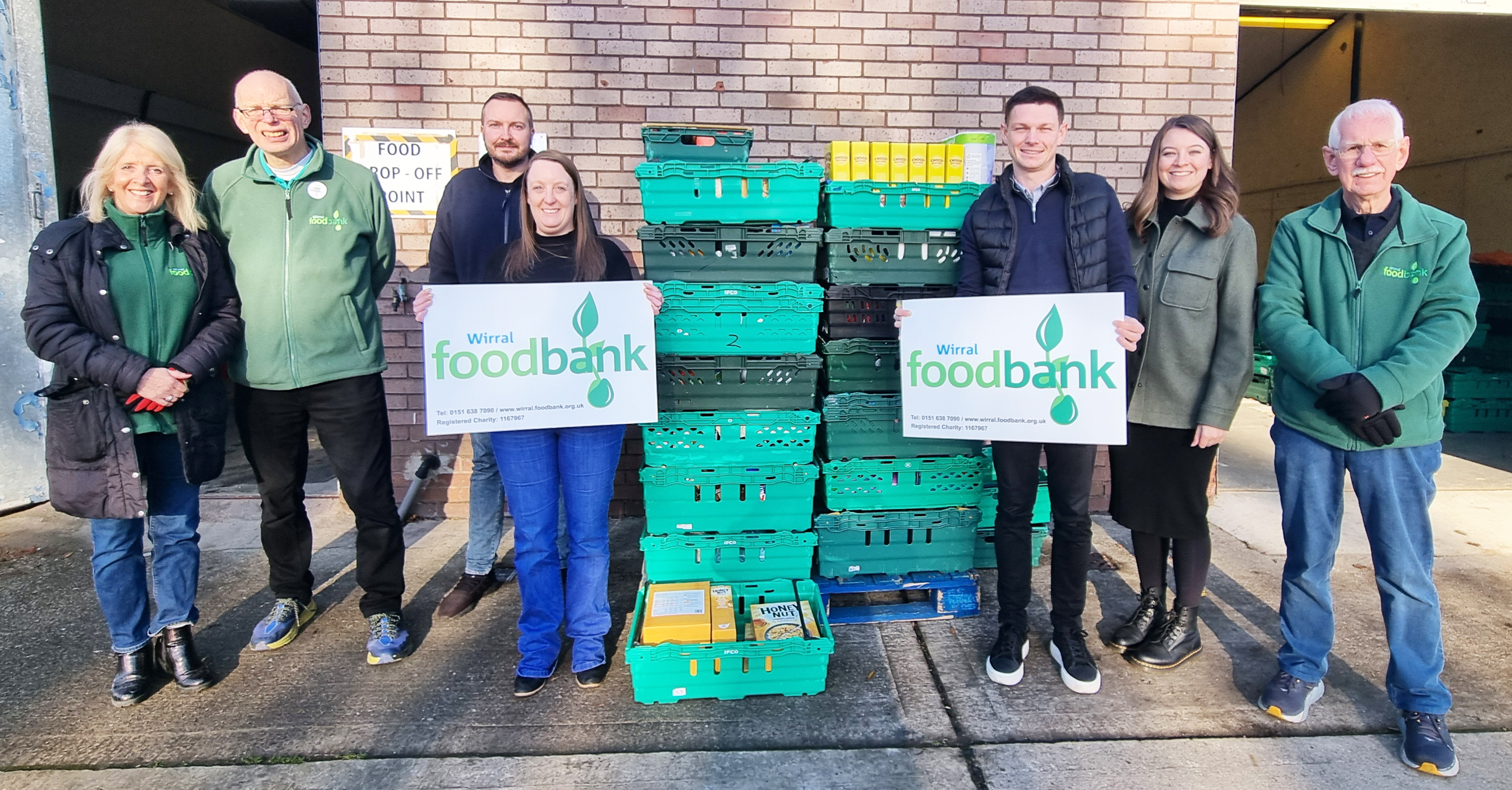 Arc Royal Birkenhead Food Bank Donation Hathaway and Building Systems UK (Tata Steel)