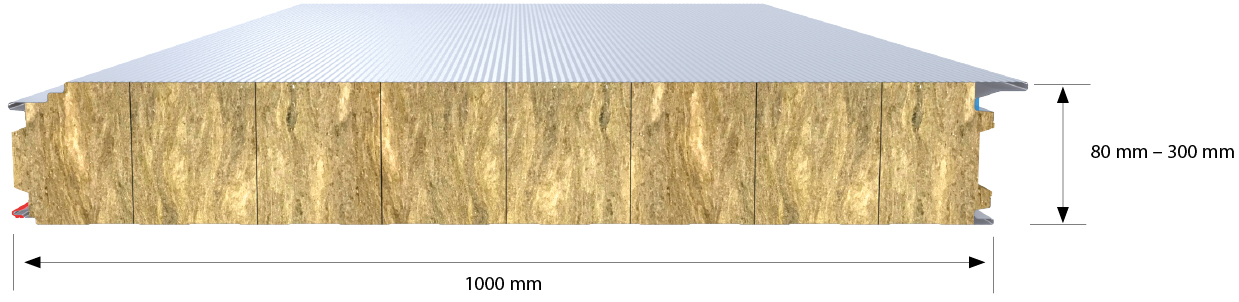 FischerFIREPROOF MW Plus mineral wool panel system images with dimensions
