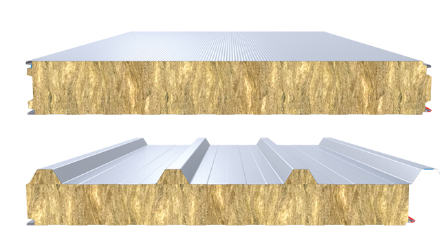 Building Systems UK Steel faced mineral wool insulation panel for construction Tata Steel UK