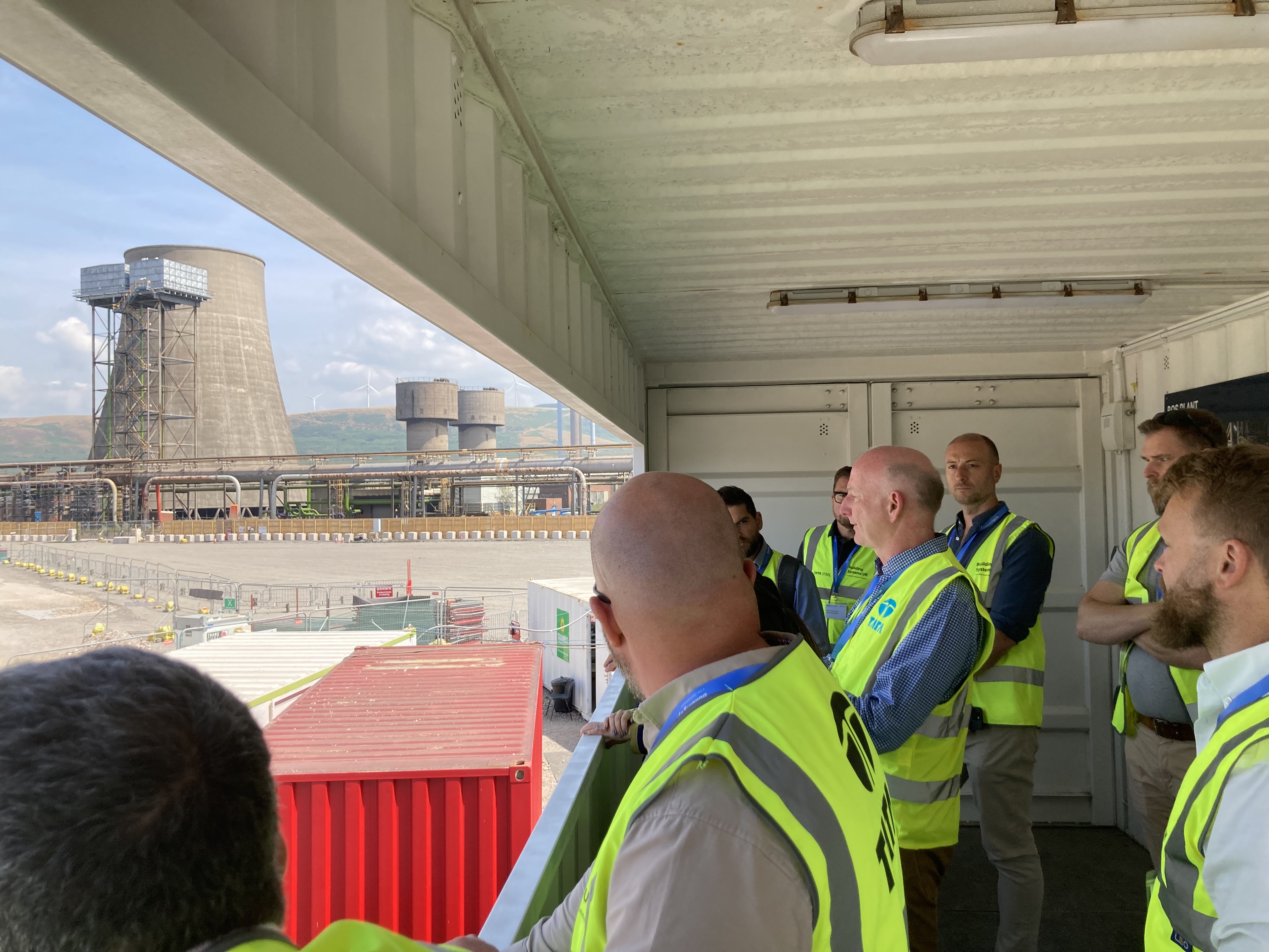 Visitors from the construction industry to Port Talbot