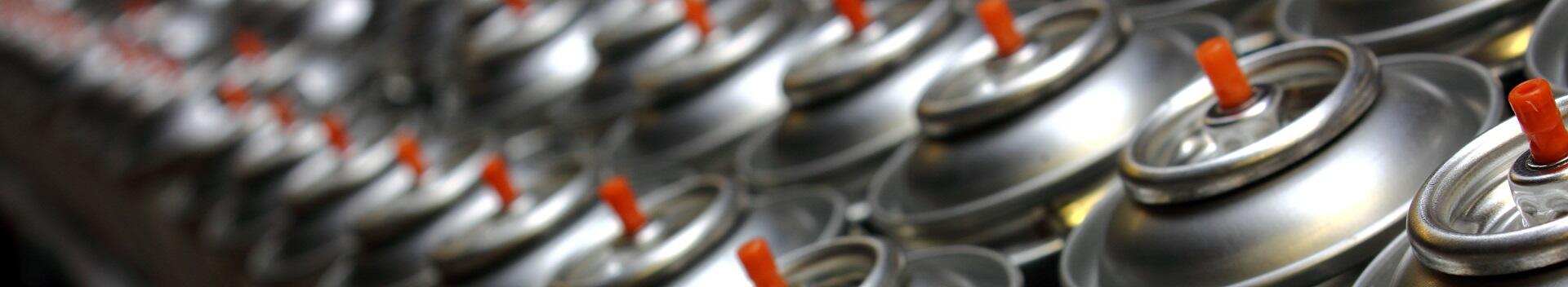 Three-piece aerosol production line