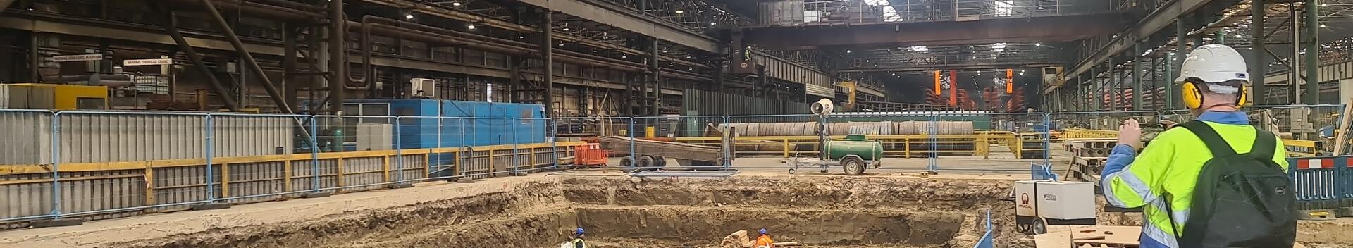 Groundworks for the new tube mill at Tata Steel Corby