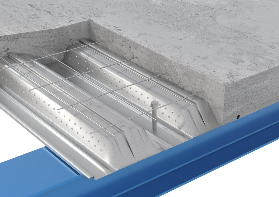 ComFlor 80 closed ends composite metal floor decking