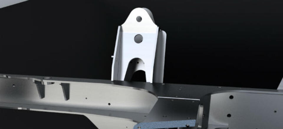 Fastrac chassis section cut