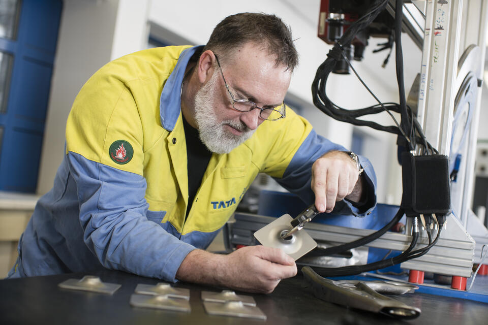 Technician carrying out Menno HEC testing Technician carrying out Menno HEC testing