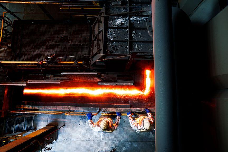 Tata Steel HIsarna Pilotplant cast house Tata Steel HIsarna Pilotplant cast house