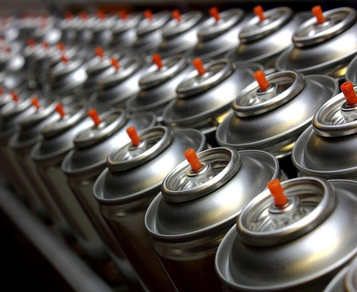 Three-piece aerosol production line