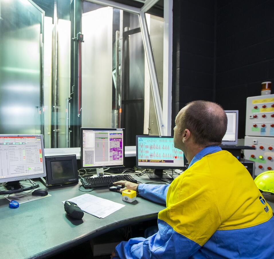 Tata Steel's Protact polymer-coating line in Duffel, Belgium Tata Steel's Protact polymer-coating line in Duffel, Belgium
