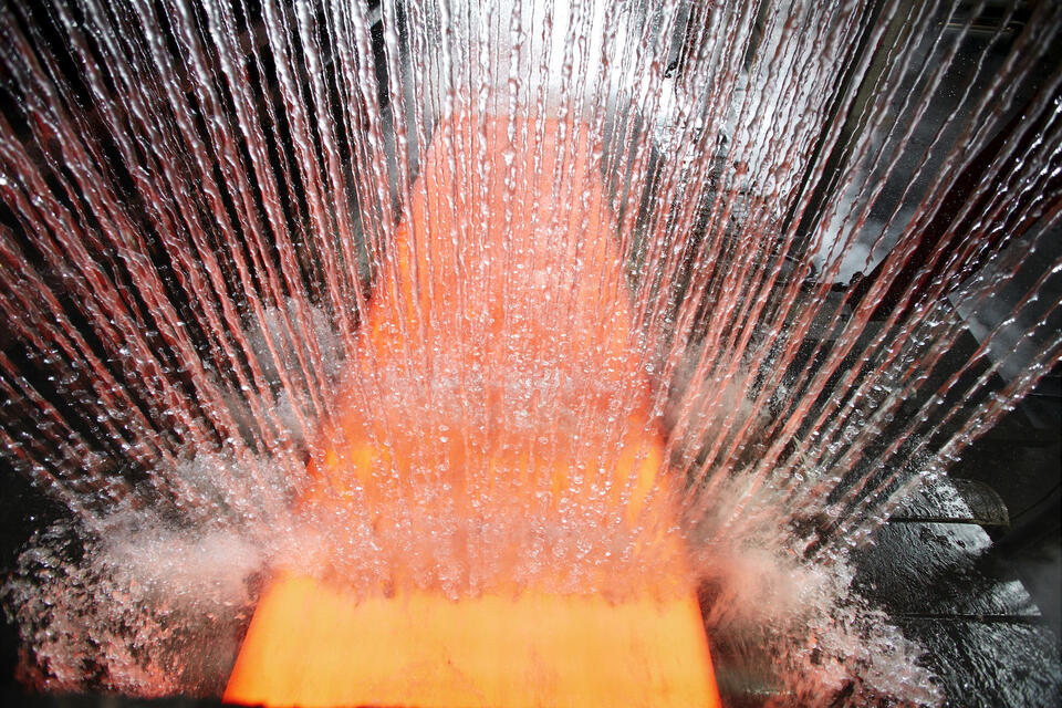 Hot rolling process