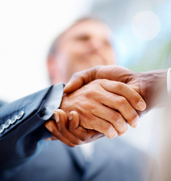 Business handshake