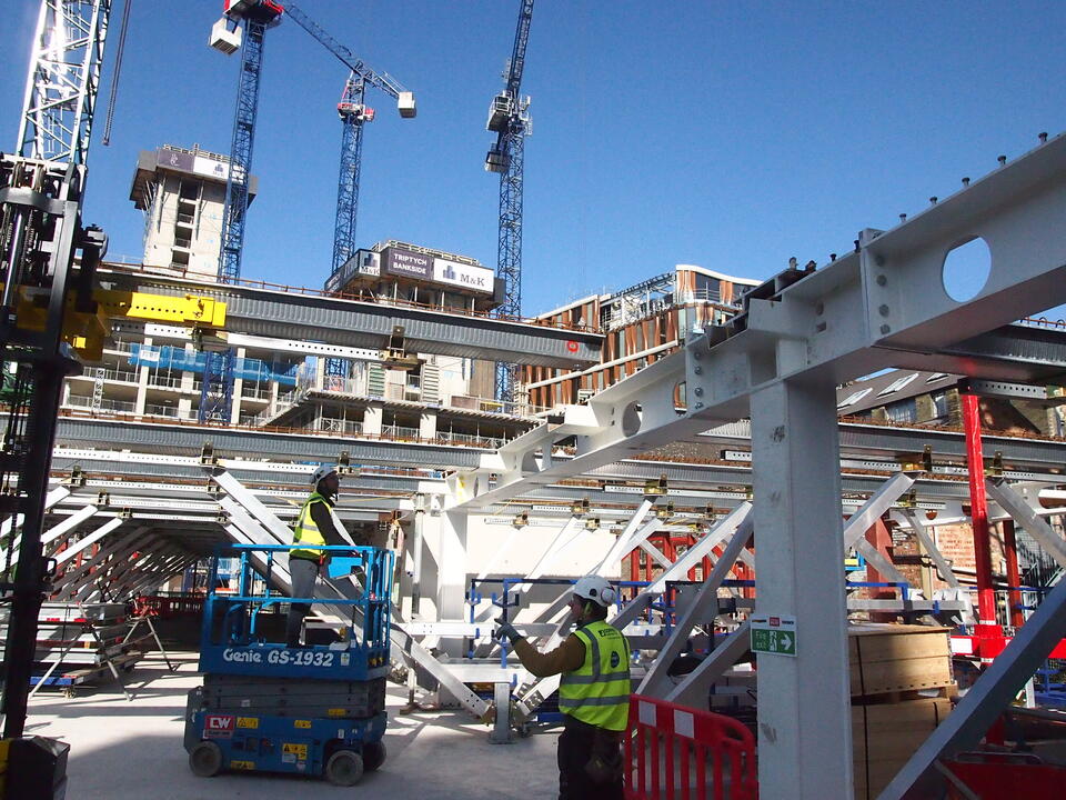 The Forge, Southwark, London tata steel construction composite floor deck