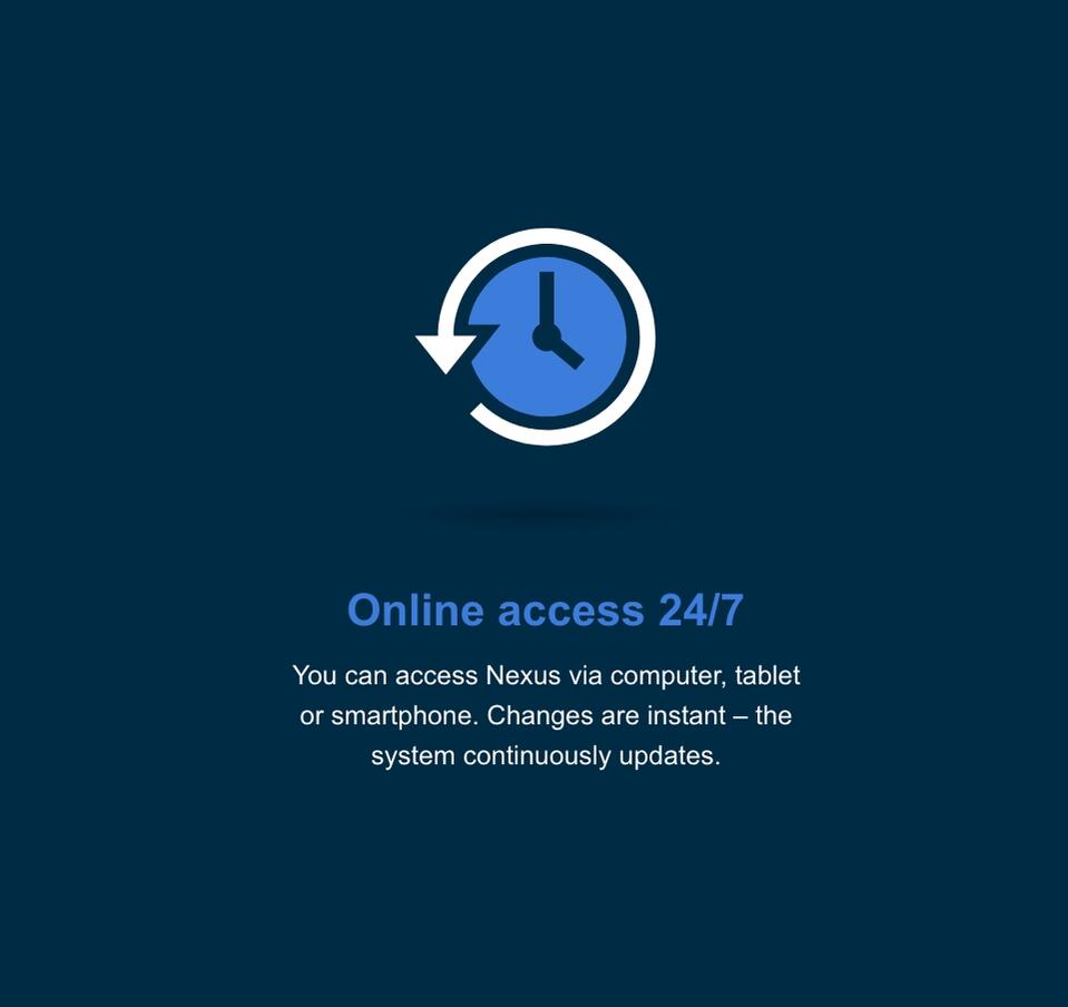 Online access 24/7