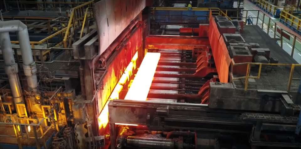 Slab-reheating furnaces at Tata Steel’s Port Talbot site Slab-reheating furnaces at Tata Steel’s Port Talbot site