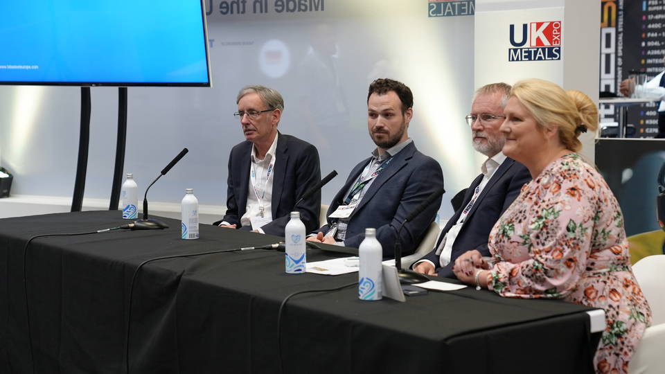 Tata Steel's Nicola Jones joins a panel at UK Metals Expo