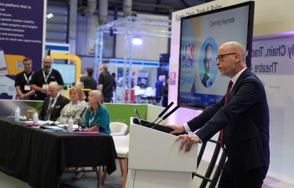 Stephen Kinnock MP speaks at UK Metals Expo 2023