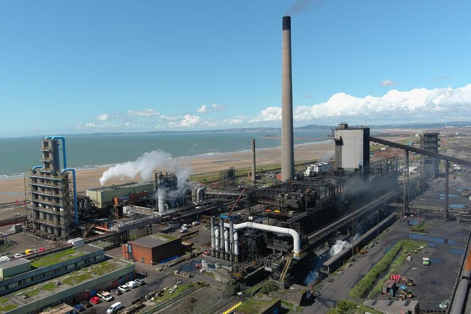 An aerial shot of Morfa Coke Ovens, Port Talbot steelworks. Swansea Bay can be seen in background. An aerial shot of Morfa Coke Ovens, Port Talbot steelworks. Swansea Bay can be seen in background.