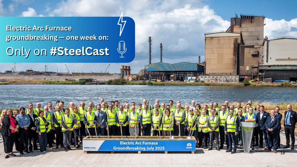 SteelCast captures EAF groundbreaking at Port Talbot
