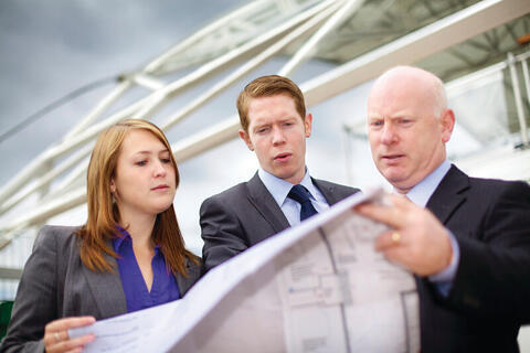 people on construction site