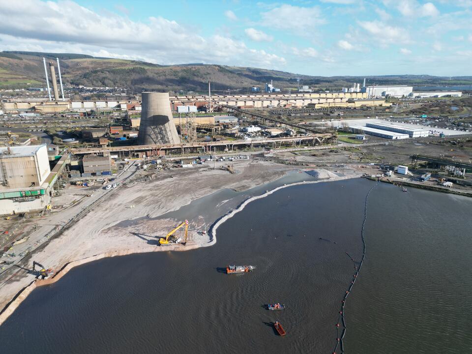 Steelplant lagoon
